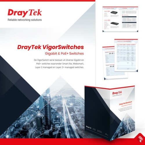 Grafisch ontwerp folder voor Draytek i.o.v. Xpert Data in Hengelo, Overijssel